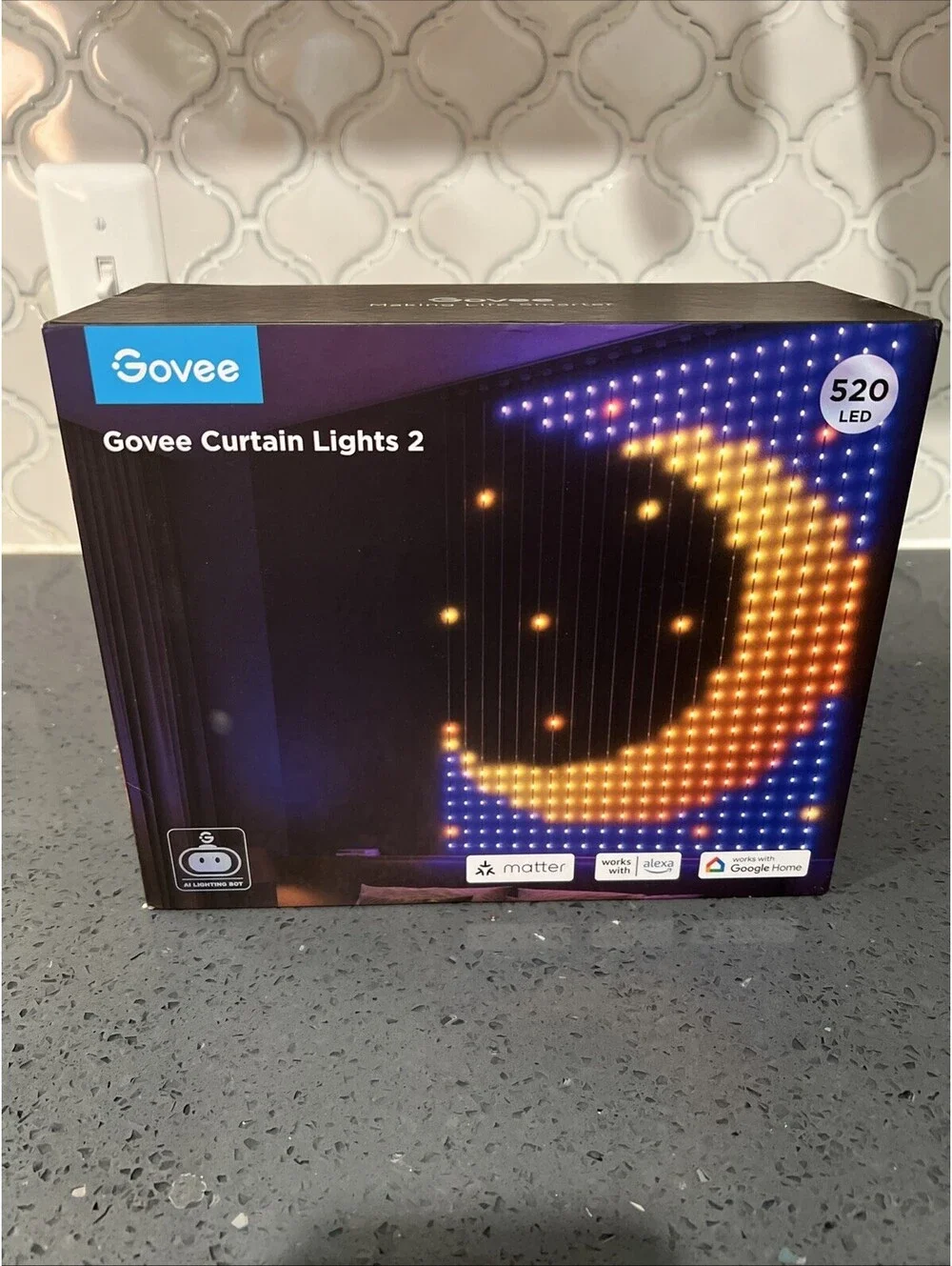 Govee Waterproof RGB Curtain Lights 2 (520 LED) Model H70B3 NEW